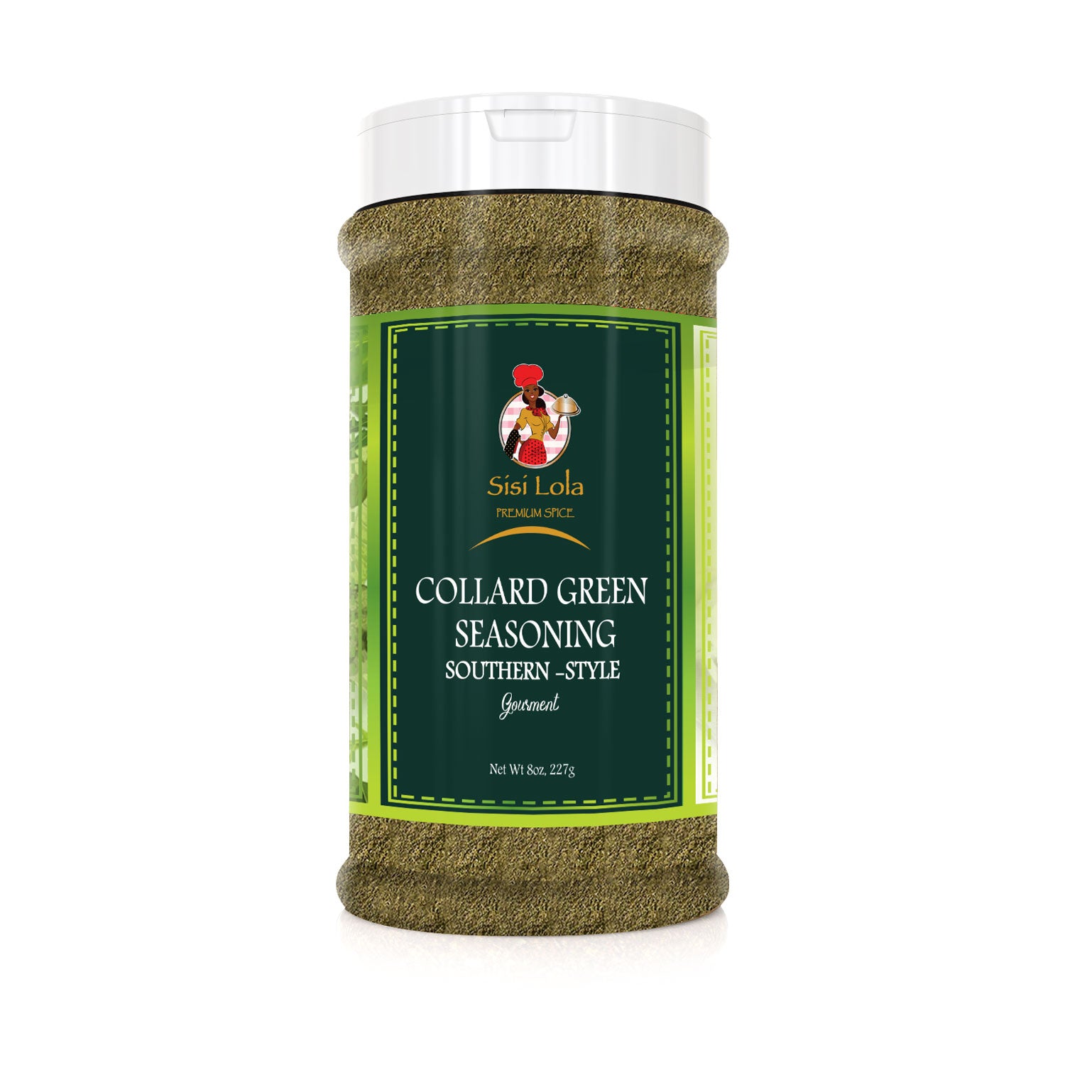 Sisi Lola Collard Green Seasoning – Hand-Crafted Southern-Style Blend for Collard Greens, Vegetables, Kale, Spinach, Asparagus, Turkey Necks – Vegan