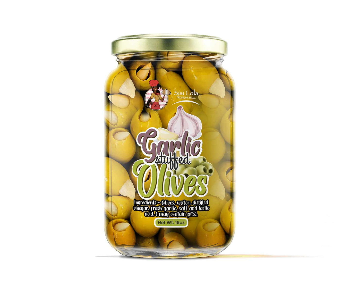 Sisi Lola GARLIC STUFFED OLIVES