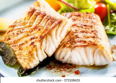 Merry Christmas Cod Fish with White Tropical Balsamic