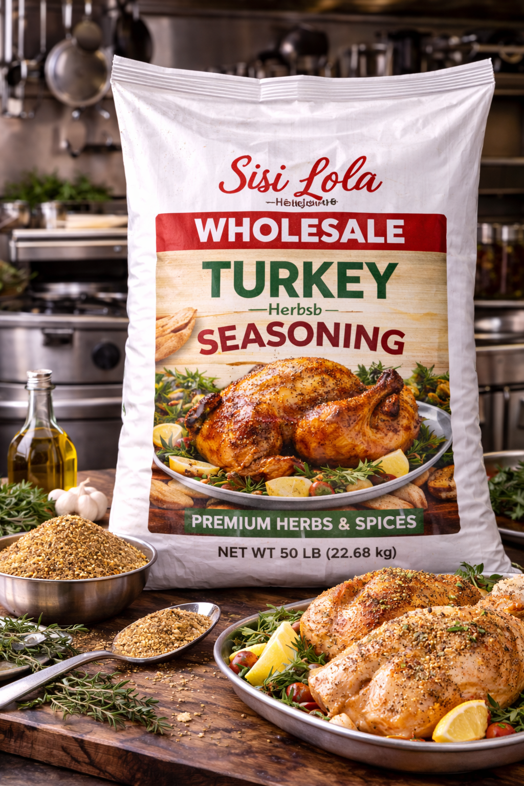 SISI LOLA WHOLESALE TURKEY HERBS SEASONING 50LB