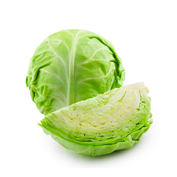 Organic Green Cabbage - Cabbage 1 Bunch | Garden Market Atlanta